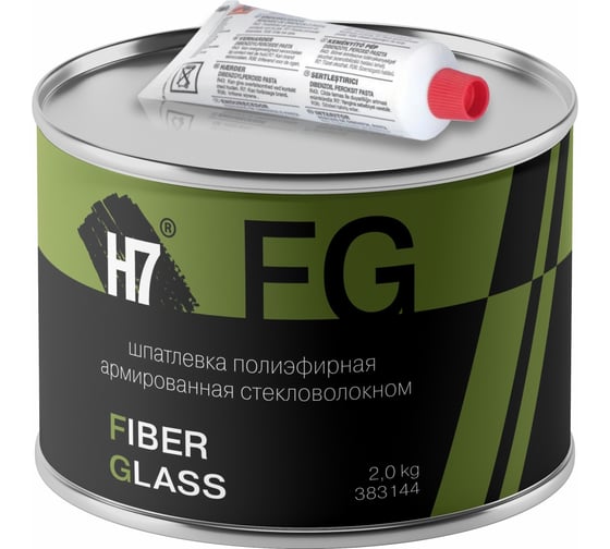 Полиэфирная шпатлевка H7 Fiber Glass армированная стекловолокном 2кг 383144 1
