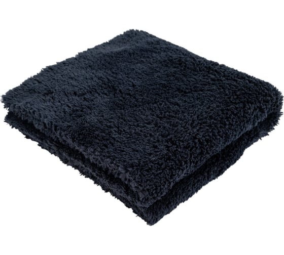 Салфетка микрофибровая H7 Soft Cloth 550 40х40см графитово-черная 382604