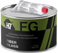 Полиэфирная шпатлевка H7 Fiber Glass армированная стекловолокном 1кг 383137