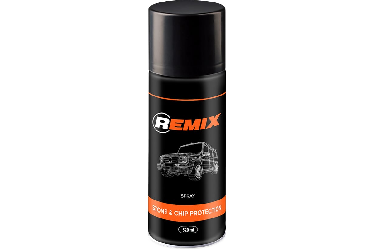 Покрытие антигравийное REMIX Spray Stone & Chip Protection WHITE 520 мл  RM171104 - выгодная цена, отзывы, характеристики, фото - купить в Москве и  РФ