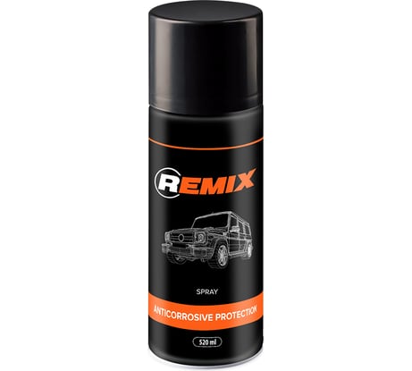 Антикоррозионное покрытие REMIX SPRAY ANTICORROSIVE PROTECTION BLACK 520 мл RM171204