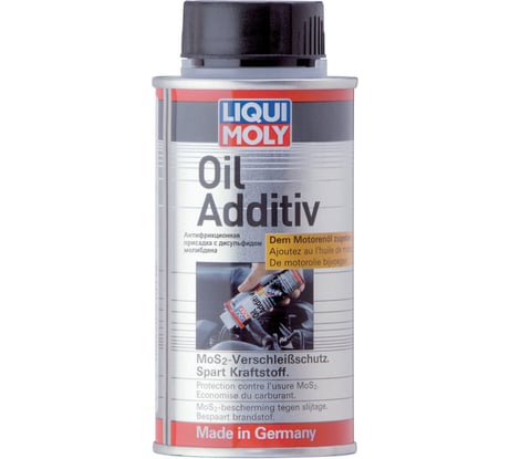 Антифрикционная присадка в моторное масло с дисульфидом молибдена 0,125л LIQUI MOLY Oil Additiv 3901