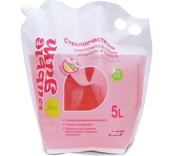 Стеклоочиститель Bubble gum лето, 5 л, дой-пак 4607066981203