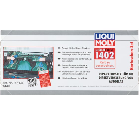 Среднемодульный набор для вклейки стекол LIQUI MOLY Liquifast 1402 6138