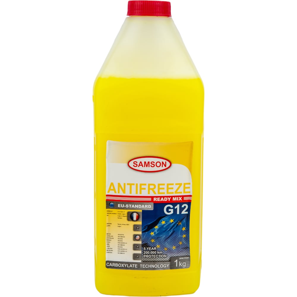 Антифриз SAMSON EU-STANDARD G12, 1 кг 803351 - выгодная цена, отзывы ...