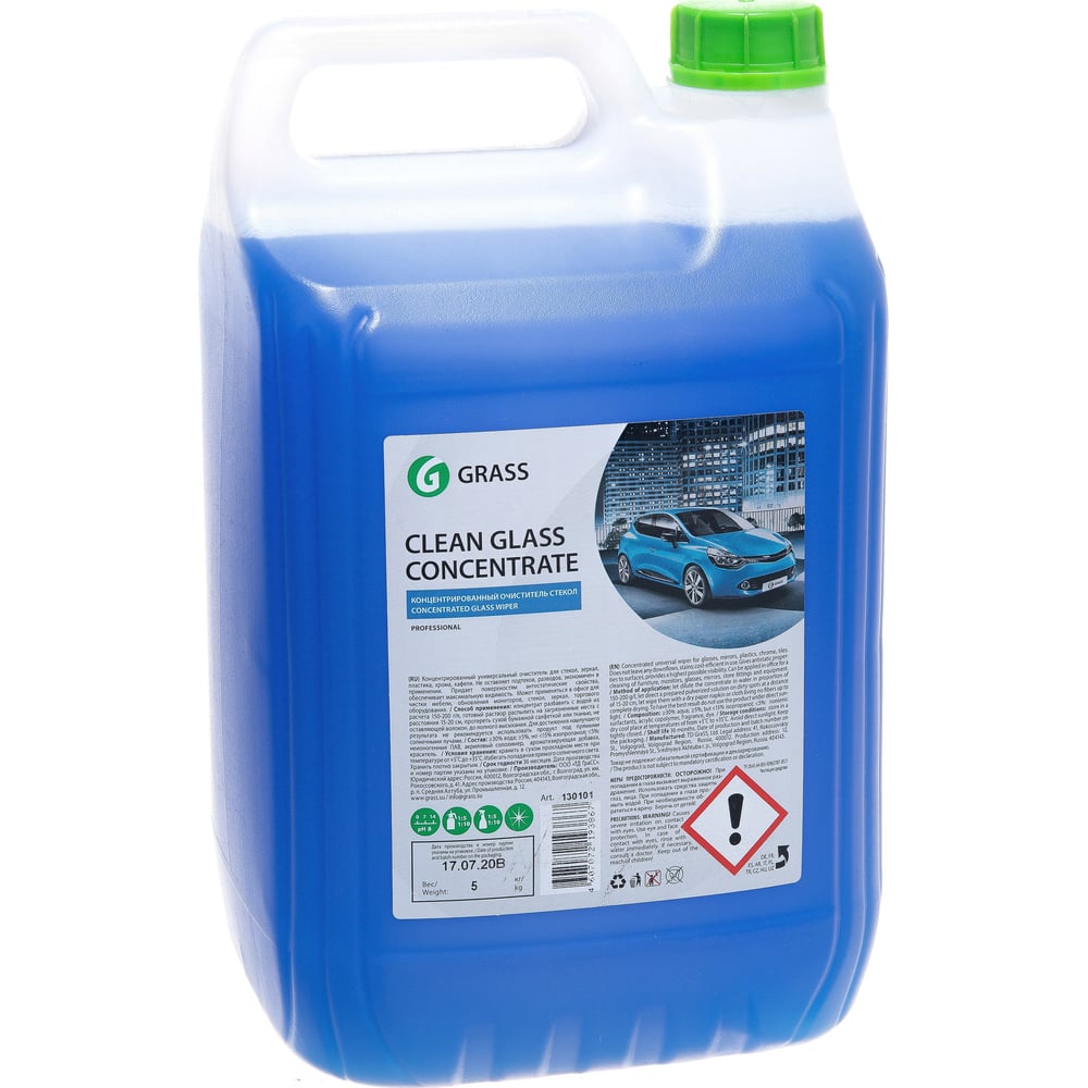 Очиститель стекол Grass Clean Glass Concentrate 5 кг 130101 - выгодная ...