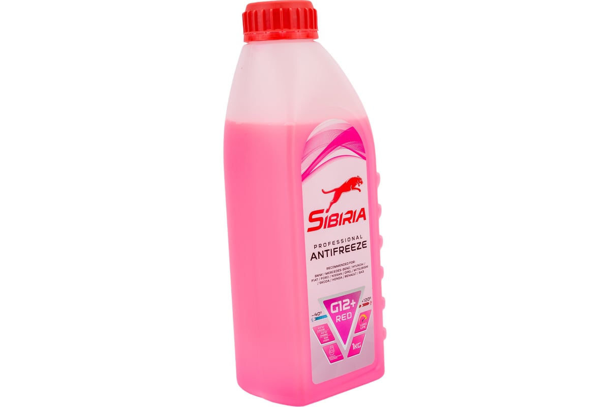 Антифриз Sibiria antifreeze g12+, -40, красный, 1 кг 800598 - выгодная ...
