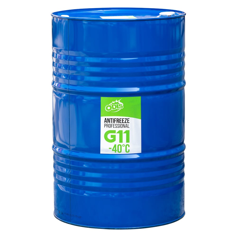 Антифриз ODIS G11 Antifreeze Professional Green -40C, 205 л/220 кг ...