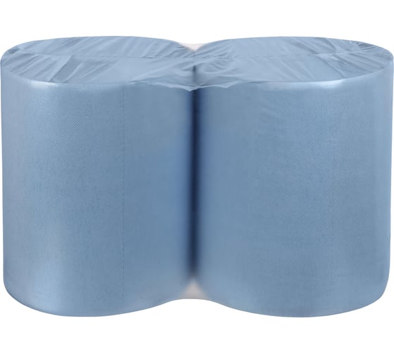 Протирочное полотенце Jasmin professional 2 сл., 2 рул., 33x35 см, 1000 отр., синее, d 7 см (w1, w2) ПП1000337