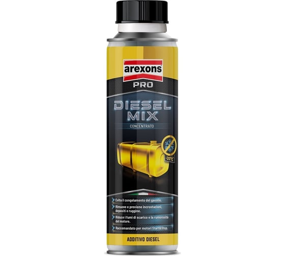 Антигель дизеля +очиститель системы топлива AREXONS DIESEL MIX 500 мл, шт 9849