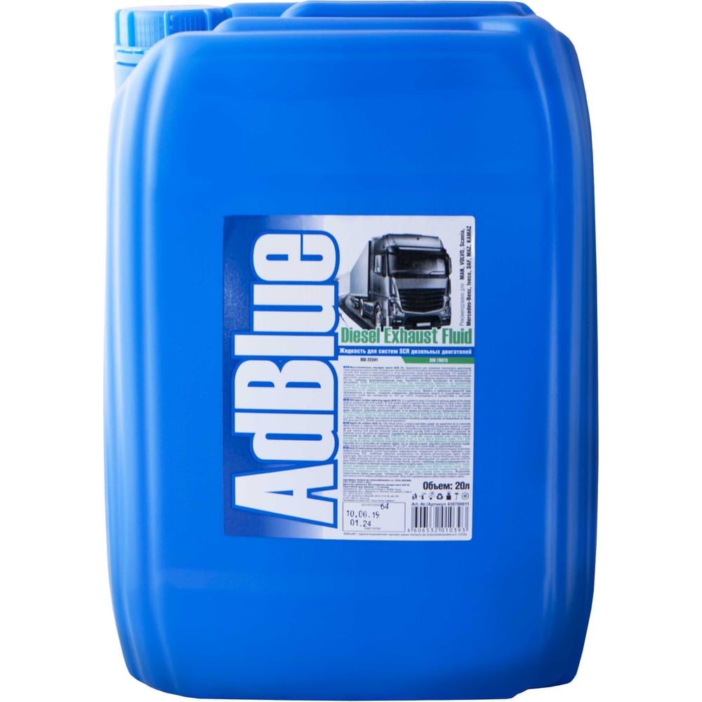 Жидкость для систем SCR дизельных двигателей AdBlue канистра 5 л ...