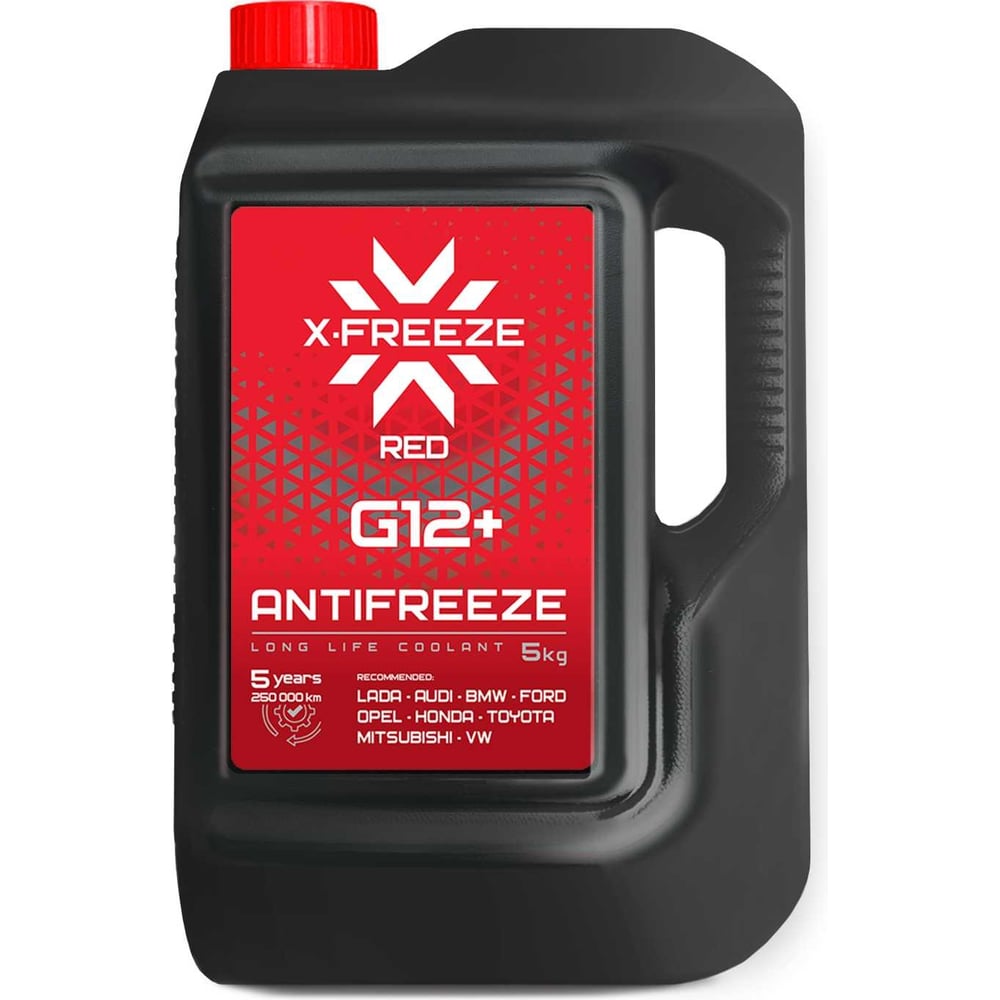 Антифриз x-freeze g12+, красный, 5 кг 430140009