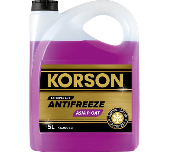 Антифриз KORSON ASIA концентрат, фиолетовый 5 л KS20053 1