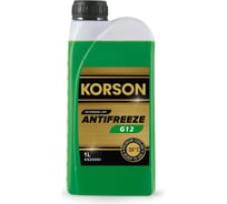 Антифриз KORSON готовый раствор, G12, -36, зеленый, 1 л KS20061