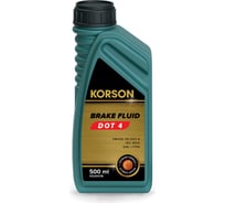 Тормозная жидкость KORSON DOT 4 500 мл KS30018