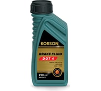 Тормозная жидкость KORSON DOT 4 250 мл KS30017