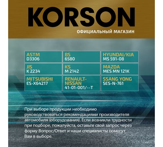 Антифриз KORSON ASIA готовый раствор, -36, фиолетовый, 20 л KS20094
