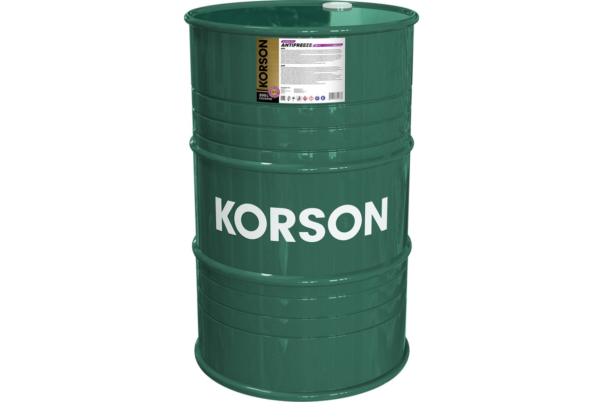 Антифриз KORSON ASIA готовый раствор, -36, фиолетовый, 200 л KS20096 ...