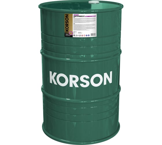 Антифриз KORSON ASIA готовый раствор, -36, фиолетовый, 200 л KS20096 1