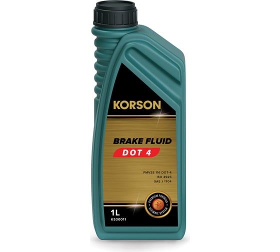 Тормозная жидкость KORSON DOT 4 1 л KS30011
