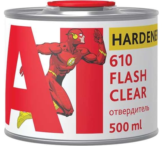 Лак A1 610 Flash Clear быстросохнущий экспресс для авто, в комплекте с отвердителем 1 л +0.5 л 610FL-1000