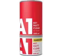 Матовый лак A1 MATT CLEAR для авто, в комплекте с отвердителем 1 л + 0.5 л S1-601CM-1500