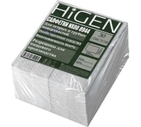 Особо прочные салфетки для острых и грубых поверхностей в листах Higen Nx80 белые, 115 gsm, 35x35см, 70/30, 30 лст/пач. 8944