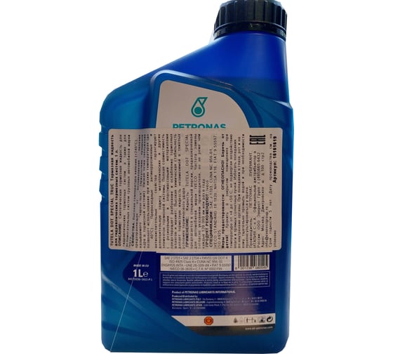 Тормозная жидкость Petronas 16161619 DOT SPEC.TUTELA TRUC синтетика SAEJ1703, канистра пластик 1л 76024E18EU