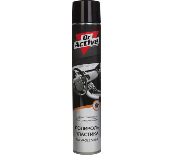 Глянцевый полироль пластика салона Sintec Dr.Active SHINE с ароматом ванили, 1 л, аэрозоль 537004