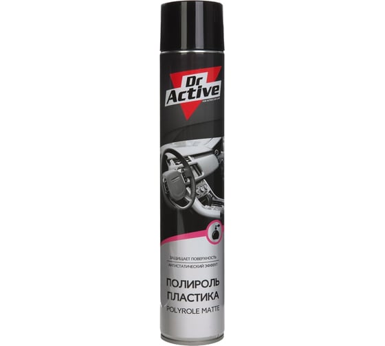 Матовый полироль пластика Sintec Dr.Active MATTE с парфюмированным ароматом, 1 л, аэрозоль 537007 1