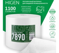 Профессиональные салфетки для впитывания жидкостей в рулоне Higen белые, 60 гр/м2, 30x34 см, 1100 лст 7890