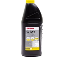 Антифриз PATRON 1 кг (0.87 л), желтый, готовый, YELLOW G12+, TL 774-D/F, G012A8FA1, DAF 325.2/325.3/326.0/326.3, PSA B715110, RENAULT 41-01-001/- T Type D PCF5001