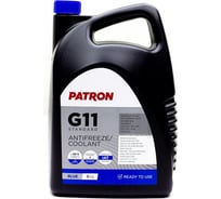Антифриз PATRON 5 кг (4.4 л), синий, готовый, BLUE G11, TL 774-C, G011A8CA1, 83512355290, N600690, MAN 324 NF, MB 325.0, B0400240, 6901599, 1286083 PCF3005