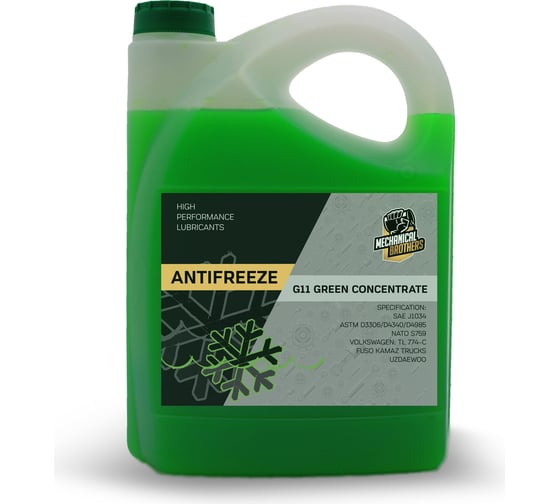 Антифриз MECHANICAL BROTHERS Mb antifreeze g11, green, concentrate, 5 л 4673725543136 1
