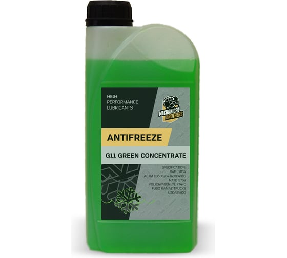 Антифриз MECHANICAL BROTHERS Mb antifreeze g11, green, concentrate, 1 л 4673725543129 1