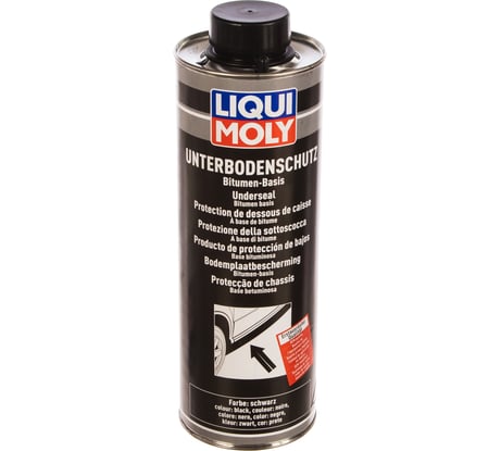 Антикор для днища кузова битум/смола (черный), 1л LIQUI MOLY Unterb.-Schutz 6112