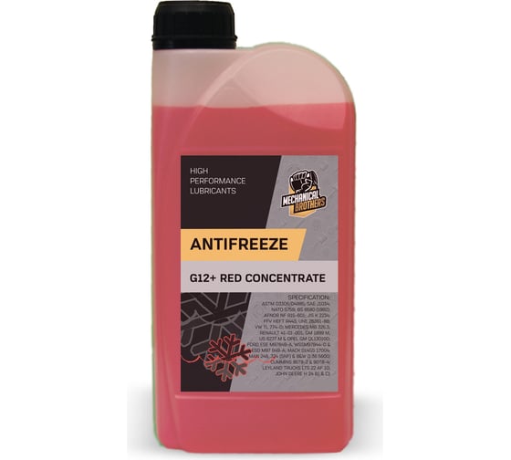 Антифриз MECHANICAL BROTHERS Mb antifreeze g12+ red concentrate 1л 4673725543198 1