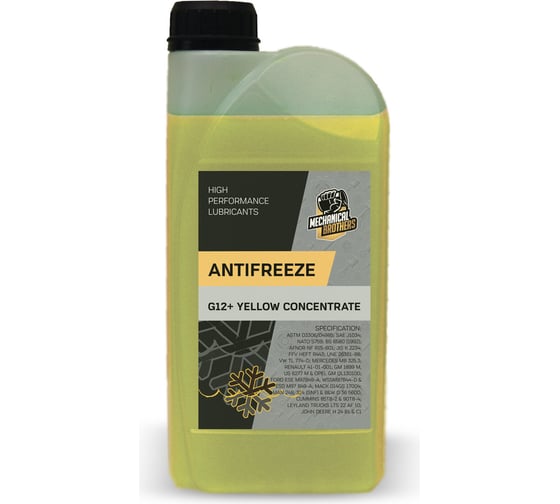 Антифриз MECHANICAL BROTHERS Mb antifreeze g12+ yellow concentrate 1л 4673725543334 1