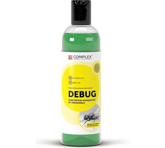 Жидкость для стеклоомывателя Complex летняя, концентрат debug 0,25л 1105025