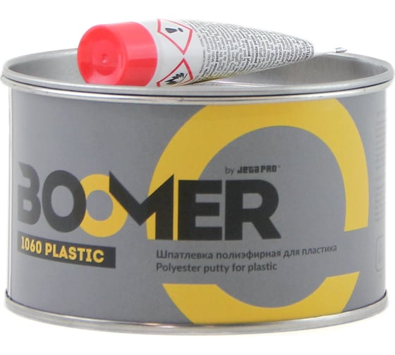 Полиэфирная шпатлевка для пластика BOOMER Plastic (0,5+0,015 кг) 1060/0,5
