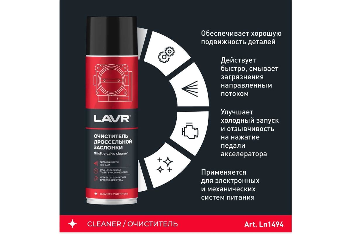 Очиститель тормозных дисков LAVR 650 мл Ln1498 - выгодная цена, отзывы ...