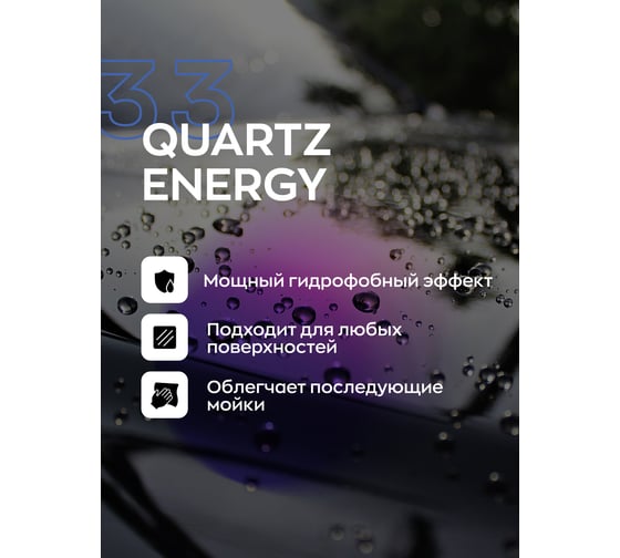 Кварцевое покрытие для авто с гидрофобным эффектом и блеском Smart Open quartz energy 0.5л 153305