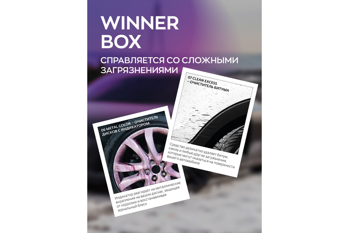 Набор автохимии для кузова автомобиля Smart Open winner box 15WINB