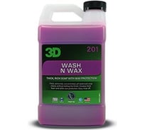 Автошампунь с воском 2в1 3D Wash N Wax 201OZ64 1.89 л 052735