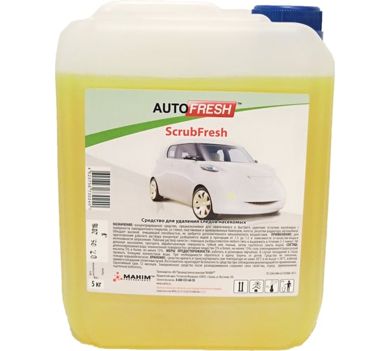Средство для удаления следов насекомых, 5кг  Махим AutoFresh ScrubFresh 20046