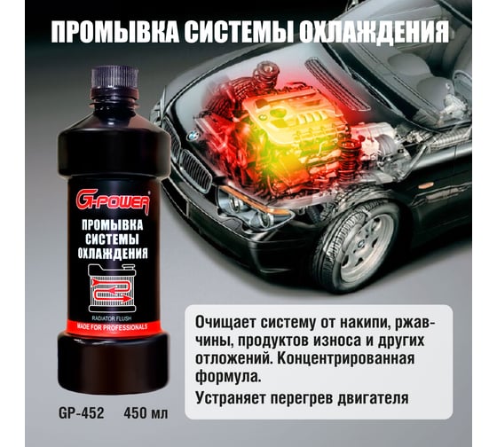 Промывка системы охлаждения G-Power 450 мл GP-452