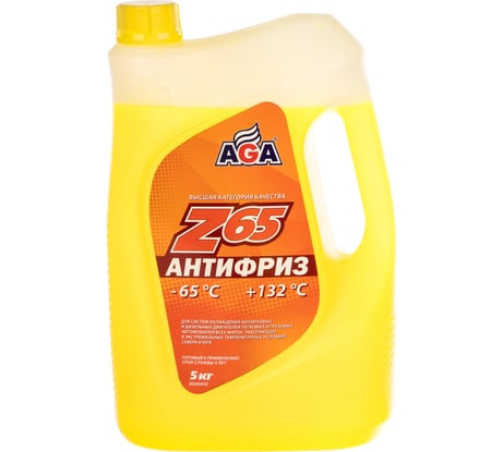 Антифриз, желтый -65С AGA AGA043Z