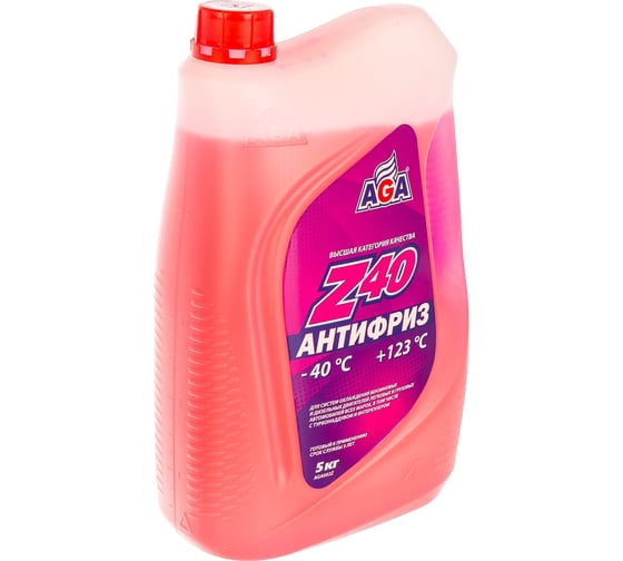 Антифриз, красный -40С AGA AGA002Z