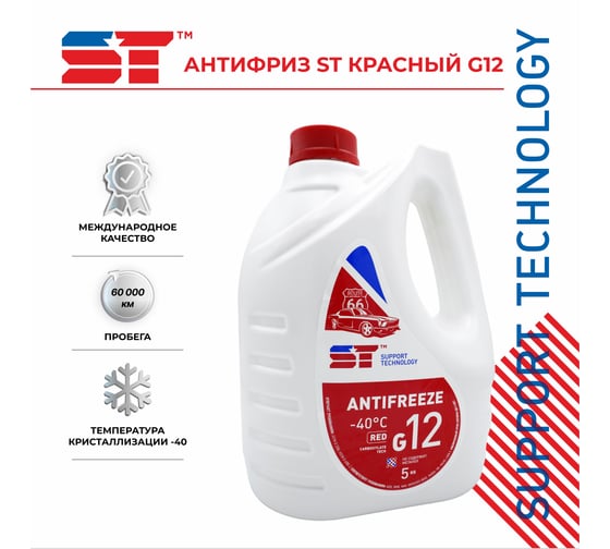 Антифриз ST красный, G12, 5 кг 163395h