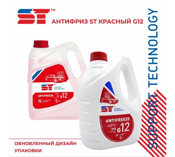 Антифриз ST красный, G12, 5 кг 163395h
